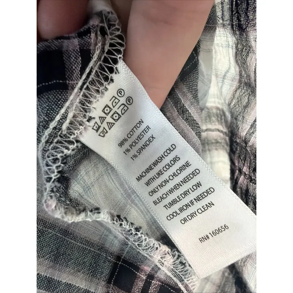 Sincerely Jules NWT Asymmetrical Hem Ruffle Plaid Witchy Goth Skirt Large